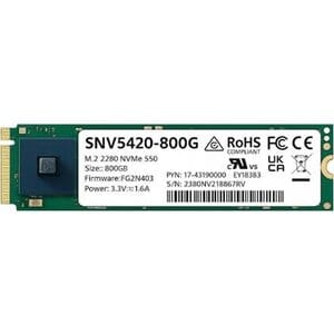 Synology SNV5400 SNV5420-800G 800 GB Solid State Drive - M.2 2280 Internal - PCI Express NVMe (PCI Express NVMe 3.0 x4) - 