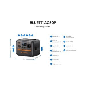 AC50P PORTABLE POWER STATION 700W 504WH