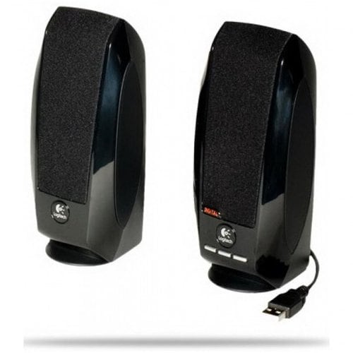 Logitech S-150 2.0 Speaker System - 1.2 W RMS - Black - 90 Hz to 20 kHz - USB
