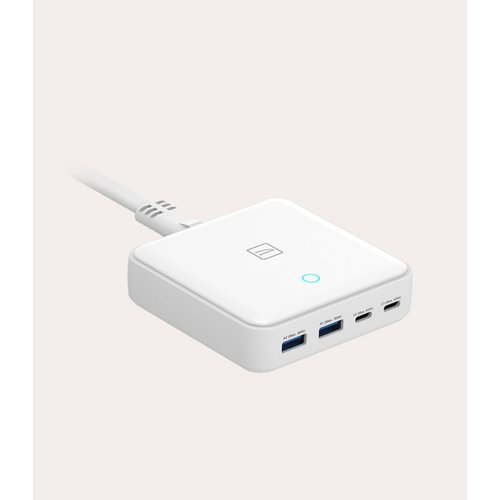 Tucano 65 W AC Adapter - Universal Adapter - 2 USB - 2 USB Type-C - For Notebook, Tablet PC, Smartphone, iPhone, iPad Pro 