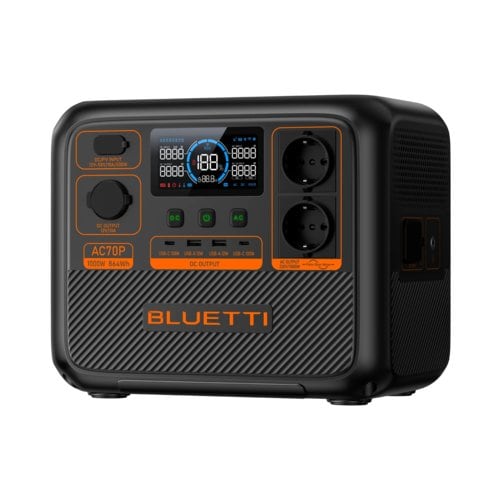 BLUETTI AC70P Portable Power Station | 1.000 W 864 Wh