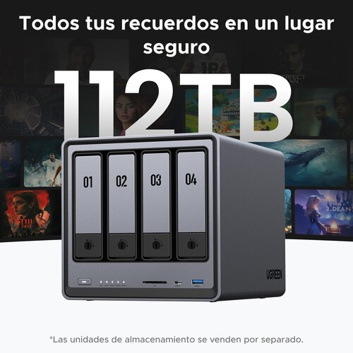 UGREEN NASYNC DXP4800 INTEL N100 QUAD-CORE CPU 8GB DDR5 RAM
