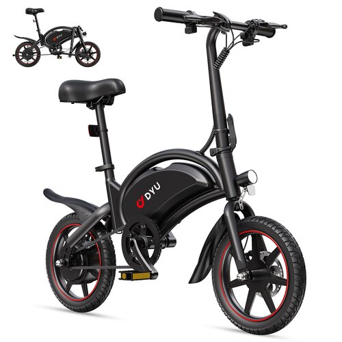 DYU D3S 14" Folding Electric Bike | 25 km/h Top Speed ​​| 40 km Range