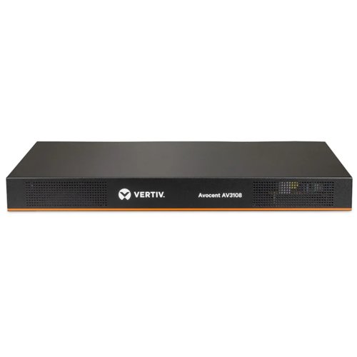 Vertiv Avocent AV3000 KVM Over IP Switch | 8 port KVM switches - 8 port AutoView KVM with 1 local and 1 remote users, VM a