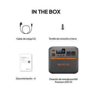 BLUETTI Premium 200 V2 Portable Power Station | 2.700 W 2.073 Wh