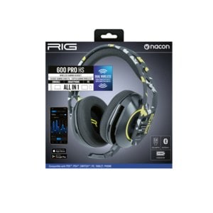 NACON RIG 600 PRO HS Wireless Over-the-head, Over-the-ear Stereo Gaming Headset - Acid Camo - Binaural - Circumaural - Blu