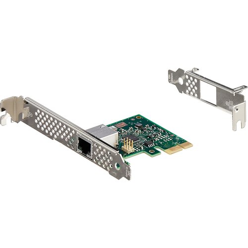 Intel I210 I210T1 Gigabit Ethernet Card for Server - 10/100/1000Base-T - Plug-in Card - PCI Express 2.0 - Full-height/Low-