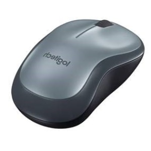 Logitech M185 Mouse - Radio Frequency - USB - Optical - 3 Button(s) - Grey - Wireless - 2.40 GHz - Scroll Wheel - Symmetri