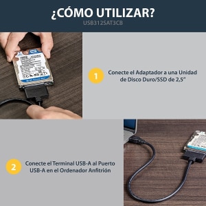 StarTech.com USB 3.1 (10Gbps) Adapter Cable for 2.5" SATA SSD/HDD Drives - Connect a 2.5" SATA SSD/HDD to your computer us