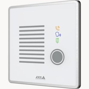 AXIS I7020 Intercom Sub Station for Indoor - Grey - Cable - Recessed Mount, Wall Mount - Stainless Steel, Zinc