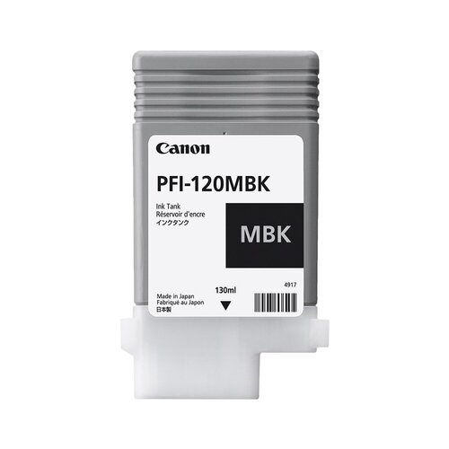 Canon PFI-120MBK Original Standard Yield Inkjet Ink Cartridge - Matte Black - 1 Pack - Inkjet - Standard Yield - 1 Pack