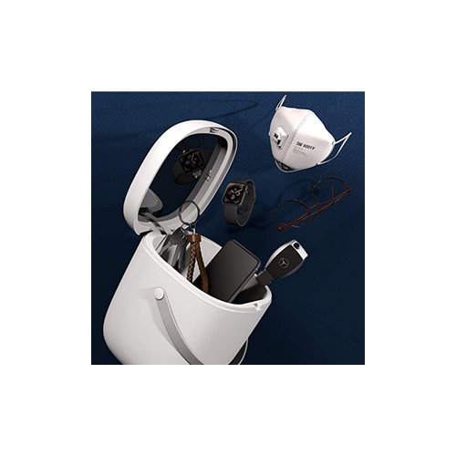 Esterilizador UV portátil 2.5L 6UV-C LED USB-C/4AA, contenedor rígido de 3modos esterilización