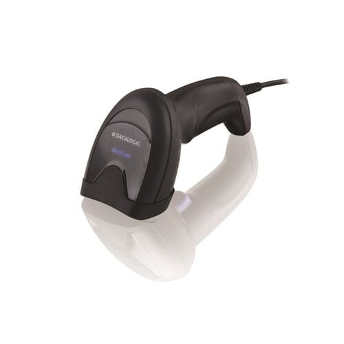 Handheld Barcode Scanner Kit - Cable Connectivity - Black - USB Cable Included - 398.78 mm Scan Distance - 1D, 2D - Imager
