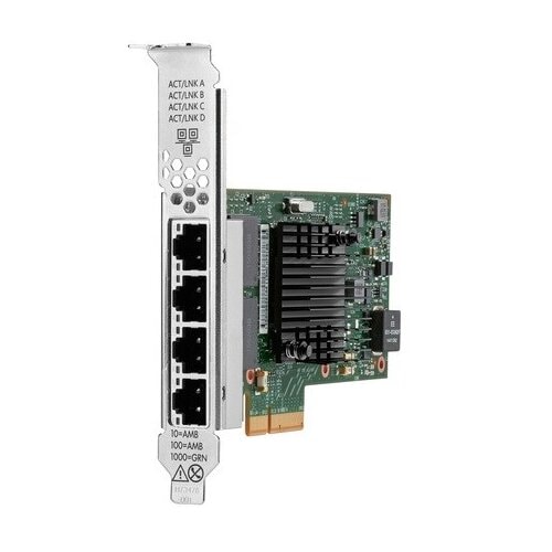 HPE BCM5719 Gigabit Ethernet Card for Server - 1000Base-T - Plug-in Card - PCI Express 2.0 - 1 Gbit/s Data Transfer Rate -
