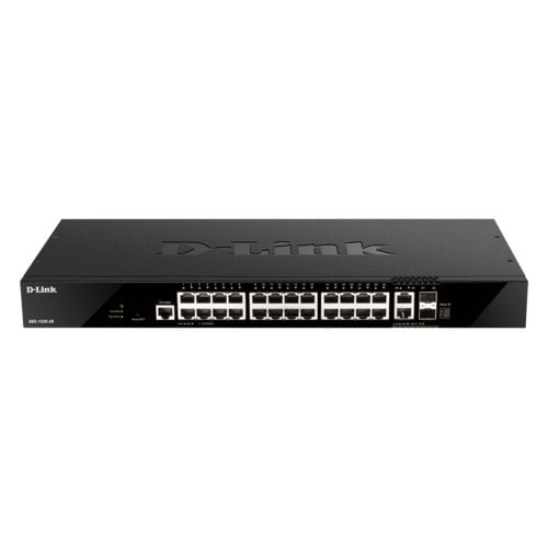 D-Link DGS-1520 DGS-1520-28 26 Ports Manageable Ethernet Switch - Gigabit Ethernet, 10 Gigabit Ethernet - 10/100/1000Base-