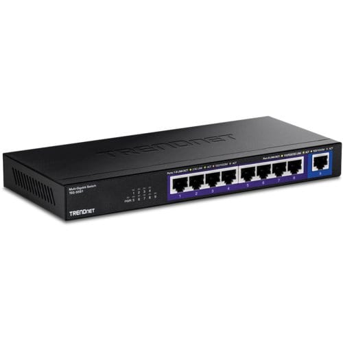 TRENDnet TEG-S591 9 Ports Ethernet Switch - 10 Gigabit Ethernet - 10GBase-T - 2 Layer Supported - 11.90 W Power Consumptio