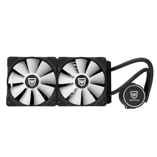 Nfortec NF-WC-HYDRUSV2-240W, All-in-one liquid cooler, 12 cm, Black