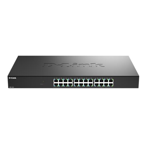 D-Link 24 Ports Ethernet Switch - 2.5 Gigabit Ethernet - 2.5GBase-T - 2 Layer Supported - Twisted Pair - Desktop
