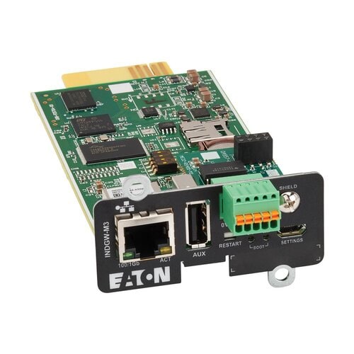 Eaton INDGW-M3 UPS Management Adapter - Mini Slot - 1 x Network (RJ-45) Port(s) - USB