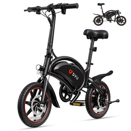 DYU D3S 14" Folding Electric Bike | 25 km/h Top Speed ​​| 40 km Range