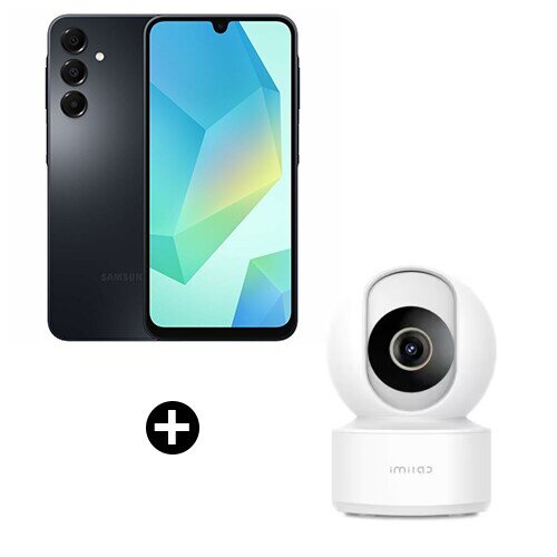 GALAXY A16 128GB   GALAXY A16 128GB               P/N     SM-A165FZKBEUB
 + 
IMILAB HOME SEC. CAMERA C22   5MP/3K LIVE VIE