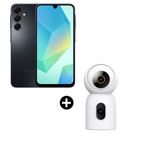 GALAXY A16 128GB   GALAXY A16 128GB               P/N     SM-A165FZKBEUB
 + 
IMILAB HOME SEC.CAMERA C30 DUAL	30DUAL TWO 5M