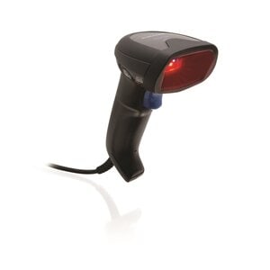 Handheld Barcode Scanner Kit - Cable Connectivity - Black - USB Cable Included - 398.78 mm Scan Distance - 1D, 2D - Imager