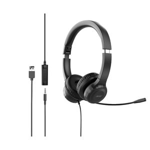 Acer AHW154. Tipo de producto: Auriculares. Tecnología de conectividad: Alámbrico. Uso recomendado: Oficina/Centro de llam