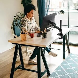 Ergotron Mounting Arm for Monitor - Black