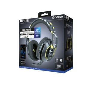 NACON RIG 600 PRO HS Wireless Over-the-head, Over-the-ear Stereo Gaming Headset - Acid Camo - Binaural - Circumaural - Blu