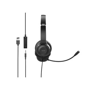 Acer AHW154. Tipo de producto: Auriculares. Tecnología de conectividad: Alámbrico. Uso recomendado: Oficina/Centro de llam