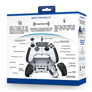 NACON Gaming Pad - Wireless - Bluetooth - PlayStation 4, PlayStation 5, PC, Mac, Android, iOS, PlayStation - White
