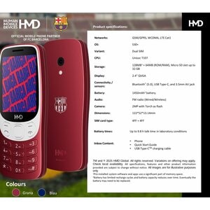 HMD 3210 FCB SPECIAL ED BARCA 3210 TA-1736 DS BLUE