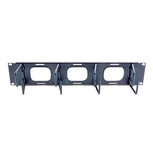 APC by Schneider Electric AR8428 Cable Organizer - Black - 1 Each Pack - Cable Manager - 2U Rack Height
