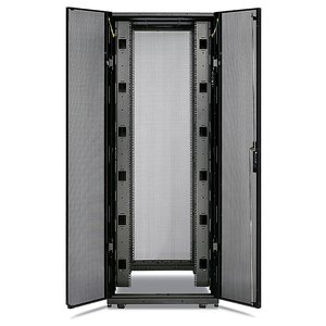 APC by Schneider Electric NetShelter 42U Enclosed Cabinet Rack Cabinet for Blade Server - 482.60 mm Rack Width - Black - T