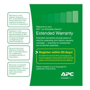 APC by Schneider Electric Service Pack - Extended Warranty - 1 Year - Warranty - 24 x 7 - Technical - Physical