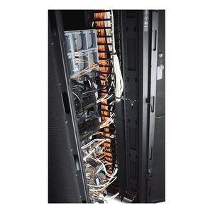 APC by Schneider Electric AR7581A Cable Organizer - Black - 2 Each Pack - TAA Compliant - Cover - 42U Rack Height