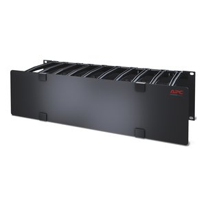 APC by Schneider Electric AR8605 Cable Organizer - Black - 1 Each Pack - TAA Compliant - Cable Manager - 3U Rack Height