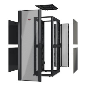 APC by Schneider Electric NetShelter SX 42U Rack Frame for Server, Networking, Equipment, Data Center - 482.60 mm Rack Wid