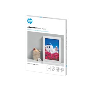HP Photo Paper - 130 mm x 180 mm - 250 g/m² Grammage - Glossy - 25 Sheet