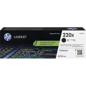 HP 220X Original High Yield Laser Toner Cartridge - Black Pack - 7500 Pages