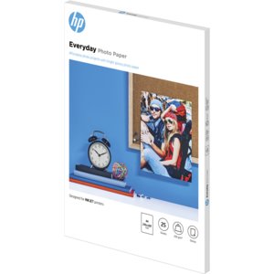 HP Everyday Inkjet Photo Paper - A4 - 210 mm x 297 mm - 170 g/m² Grammage - Semi-gloss - 25 Sheet