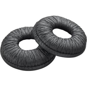 Poly Ear Cushion - Black - Leatherette - 2 / Pack