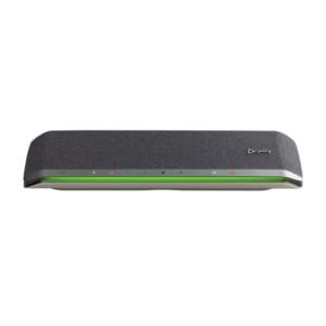 Poly Sync 60 Wired/Wireless Bluetooth Speakerphone - Microsoft Teams - Silver - 6 x Bi-directional Microphone(s) - 50 mm S