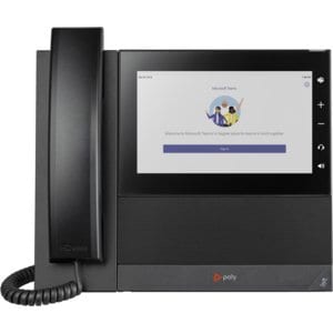 Poly CCX 600 IP Phone - Corded - Corded/Cordless - Wi-Fi, Bluetooth - Desktop - Black - 24 x Total Line - VoIP - 17.8 cm (