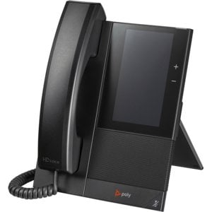 Poly CCX 505 IP Phone - Corded - Corded/Cordless - Wi-Fi, Bluetooth - Desktop, Wall Mountable - Black - 24 x Total Line - 