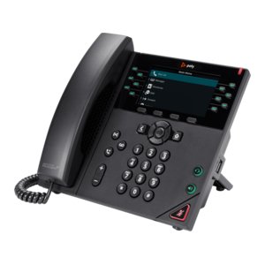 Poly VVX 450 IP Phone - Corded - Corded - Desktop, Wall Mountable - Black - VoIP - 2 x Network (RJ-45) - PoE Ports