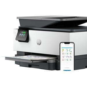 HP Officejet Pro 9120b Wired & Wireless Inkjet Multifunction Printer - Colour - Cement - Copier/Fax/Printer/Scanner - 32 p