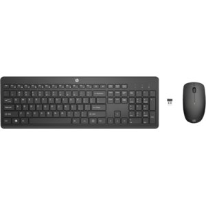 HP 235 Keyboard & Mouse - Spanish - 1 Piece - USB Type A Plunger/Membrane Wireless RF 2.40 GHz Keyboard - Keyboard/Keypad 