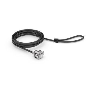 Compulocks T-bar Security Keyed Cable Lock Black - Secure your device with 6ft Galvanized Steel Cable compatible with Stan